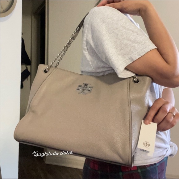 Tory burch britten small slouchy shoulder tote bag - Picture 10 of 14